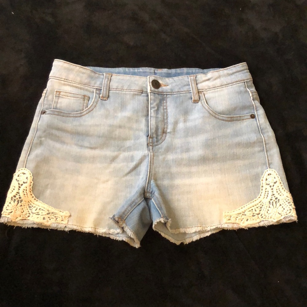 Jean Shorts with Lace